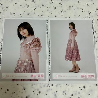 サクラザカフォーティシックス(櫻坂46)の櫻坂46 藤吉夏鈴 生写真(アイドルグッズ)