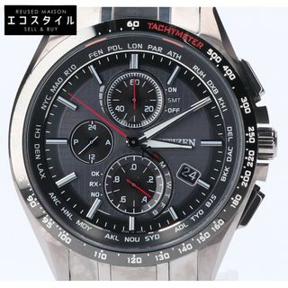 シチズン(CITIZEN)のシチズン 【美品】AT8144-51E H804 ATTESA アテッサ ダイレクトフライト スーパーチタニウム エコ・ドライブ電波(腕時計(アナログ))