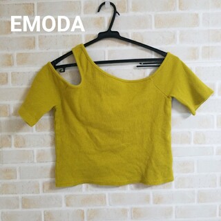EMODA - EMODA サイドネックTシャツ