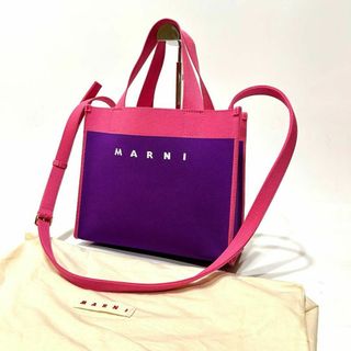 マルニ(Marni)の【美品】　MARNI 2WAY キャンバストートバッグ ショルダーバッグ(トートバッグ)