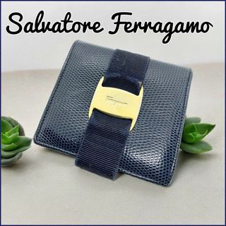 サルヴァトーレフェラガモ(Salvatore Ferragamo)のSalvatore Ferragamo フェラガモ ヴァラ コンパクトウォレット(折り財布)