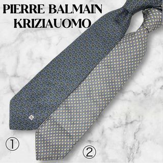 ピエールバルマン(Pierre Balmain)の【美品】PIERRE BALMAIN - KRIZIAUOMOスタイリッシュ(ネクタイ)