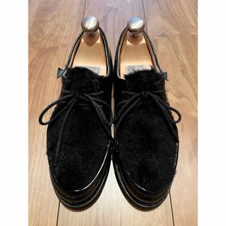 パラブーツ(Paraboot)のUA別注☆Paraboot ミカエルラパン グロスレザー サイズ3H ブラック(ローファー/革靴)