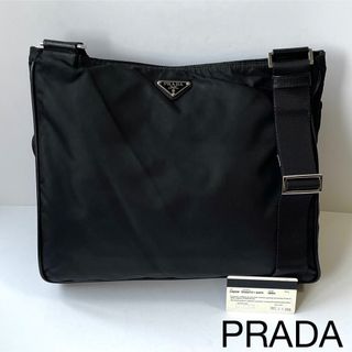 プラダ(PRADA)のPRADA プラダ　ショルダーバッグ　ナイロン×サフィアーノレザー　大容量　黒(ショルダーバッグ)