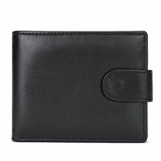 ✨新品未使用✨　二つ折り　ミニ財布　メンズ　 財布　ブラック(折り財布)