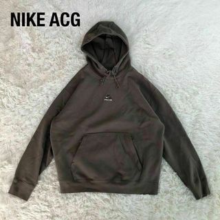 ナイキ(NIKE)のNIKE ACGナイキ　スウェットパーカー　プルオーバーパーカー　グレー　L(パーカー)