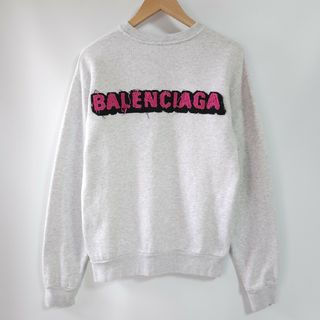 Balenciaga - BALENCIAGA ロゴ刺繍 スウェット グレー バレンシアガ