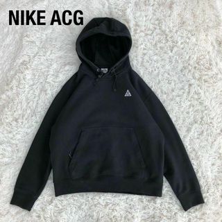 ナイキ(NIKE)のNIKEナイキACG　スウェットパーカー　ブラック黒Mスエットパーカー(パーカー)