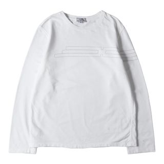 エルメス(Hermes)のHERMES エルメス Tシャツ サイズ:XL H ステッチデザイン ロングスリーブ カットソー トップス 長袖 ロンT ホワイト 白 イタリア製【メンズ】【中古】(Tシャツ/カットソー(七分/長袖))