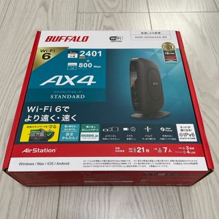 バッファロー(Buffalo)のBUFFALO Wi-Fiルーター ブラック WSR-3200AX4S-BK(PC周辺機器)