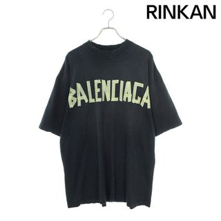 バレンシアガ(Balenciaga)のバレンシアガ  739784 TOVA9 テープロゴオーバーサイズTシャツ メンズ M(Tシャツ/カットソー(半袖/袖なし))