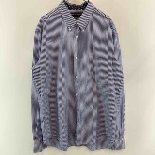 COMME des GARCONS HOMME DEUX - COMME des GARCONS HOMME DEUX コムデギャルソンオムドゥ メンズ 長袖シャツ　ボタンダウン　ストライプ　青