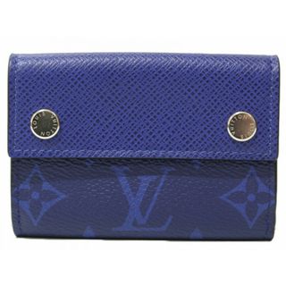 ルイヴィトン(LOUIS VUITTON)の【箱・布袋あり】LOUIS VUITTON　ルイヴィトン　ディスカバリー・コンパクトウォレット　M67620　折りたたみ財布　三つ折り財布　タイガラマ　コバルト　ブルー　青　メンズ　ギフト　プレゼント包装可【中古】松前R56号店(折り財布)