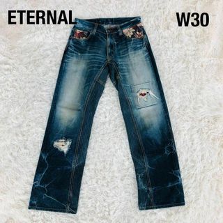 ETERNAL - 備中倉敷工房エターナル和柄デニムパンツジーパンETERNALジーンズ