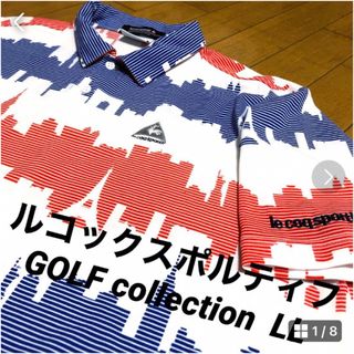 ルコックスポルティフ(le coq sportif)の美品　ルコックスポルティフ半袖ポロシャツ　 LL(ウエア)