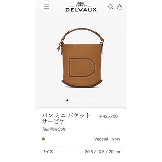 DELVAUX - DELVAUX デルヴォー  Pin Mini Bucket Surpiqué