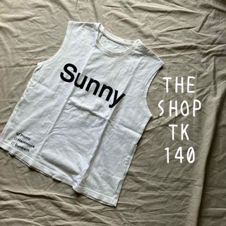 ザショップティーケー(THE SHOP TK)のティーケー 140 タンクトップ 白 ホワイト Tシャツ(Tシャツ/カットソー)