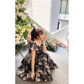 ハーリップトゥ(Her lip to)のHerlipto anemone ruffled long dress(ロングワンピース/マキシワンピース)