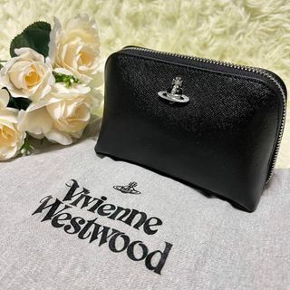 ヴィヴィアンウエストウッド(Vivienne Westwood)の新品未使用 ヴィヴィアンウエストウッド ディアマンテ ハート ポーチ ブラック(ポーチ)