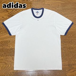 アディダス(adidas)の00s初期 adidas アディダス リンガーTシャツ パフォーマンスロゴ(Tシャツ/カットソー(半袖/袖なし))