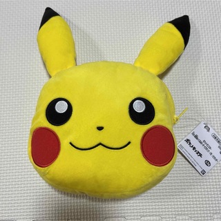 ポケモン(ポケモン)のポケモン　大きい顔型ぬいぐるみポーチ　ピカチュウ(キャラクターグッズ)