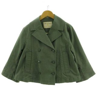 フランシュリッペ(franche lippee)のフランシュリッペ ジャケット 七分袖 クロップド丈 グリーン系カーキ M(その他)