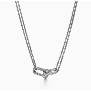 ✨大人気高品質ネックレス✨石ジルコニア✨LUXデザイン✨おしゃれ✨刻印入り(ネックレス)