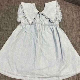 ザラキッズ(ZARA KIDS)のデニムワンピース キッズ 100(ワンピース)