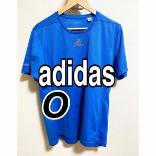 アディダス(adidas)のadidas アディダス Tシャツ ／サイズO／ブルー／トレーニング(Tシャツ/カットソー(半袖/袖なし))