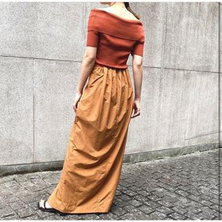 スタイリング(styling/)のstyling/☆オフショルダードッキングワンピース(ロングワンピース/マキシワンピース)