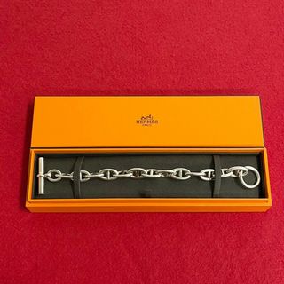 エルメス(Hermes)の極 美品 箱付き HERMES エルメス シェーヌダンクル GM 13コマ シルバー925 チェーン ブレスレット バングル レディース メンズ 21687(ブレスレット/バングル)