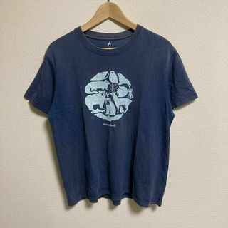 montbell モンベル　Tシャツ　アウトドア　アニマル　プリント　古着　M