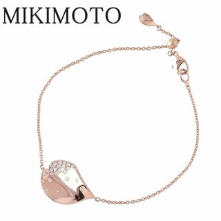 ミキモト(MIKIMOTO)のミキモト レ ペタル ドゥ ギンザ ダイヤ ブレスレット 現行モデル 0.21ct 18.5cm 750PG 新品仕上げ済 MIKIMOTO【16900】(ブレスレット/バングル)