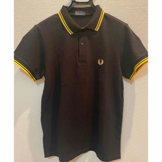 フレッドペリー(FRED PERRY)のFRED PERRYフレッドペリーの半袖ポロシャツ　 Lサイズ　黒(ポロシャツ)