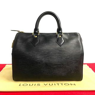 ルイヴィトン(LOUIS VUITTON)のほぼ 未使用 鍵付き LOUIS VUITTON ルイヴィトン ヴィンテージ スピーディー 25 エピ レザー ハンドバッグ ミニ ボストンバッグ 黒 314-9(ハンドバッグ)