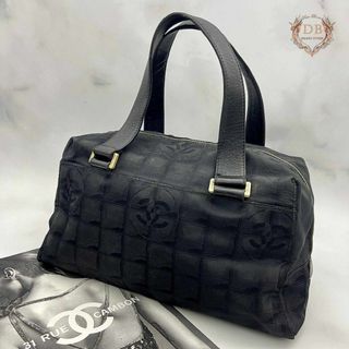 シャネル(CHANEL)のシャネル ニュートラベルライン ミニボストン ハンドバッグ ブラック ゴールド(ハンドバッグ)