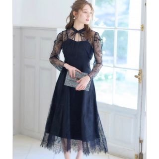 トッコクローゼット(TOCCO closet)のマルチＷＡＹレースボレロ×レースキャミワンピースSET(ロングワンピース/マキシワンピース)