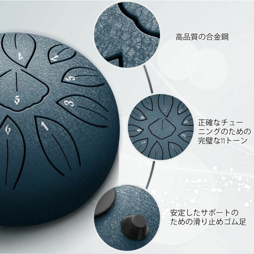スリットドラム スチールタングドラム 11音 6インチ 打楽器 金属 スリットドラム スチールタングドラム 11音 6インチ 打楽器 金属