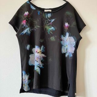 ポールスミス(Paul Smith)のポールスミス　花柄　Tシャツ　ブラック　M　レディース(Tシャツ(半袖/袖なし))