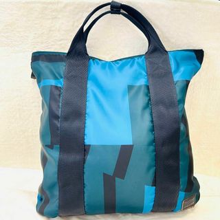 ポーター(PORTER)のPORTER MARNI 2WAY BAG トートバッグ リュック　コラボ　青(トートバッグ)