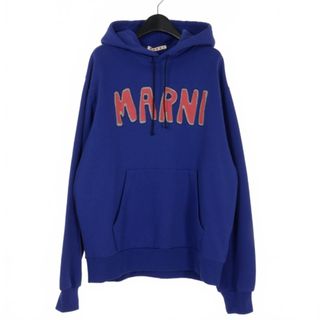 マルニ MARNI 22AW ロゴ プルオーバーパーカー 48 青 ブルー