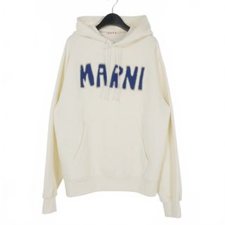 マルニ MARNI 22AW ロゴ プルオーバーパーカー 48 白 オフホワイト