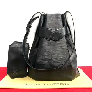 ルイヴィトン(LOUIS VUITTON)の極 美品 LOUIS VUITTON ルイヴィトン サックデポール PM エピ レザー 本革 ショルダーバッグ ポシェット ブラック ノワール 20361(ショルダーバッグ)