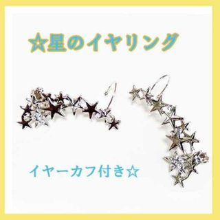 限定品！2個セット♪　ラインストーン　輝く　星屑のイヤリング(イヤリング)