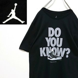 ナイキ(NIKE)の希少 ナイキ エアジョーダン フロント ジョーダン3 プリント 半袖 Tシャツ(Tシャツ/カットソー(半袖/袖なし))