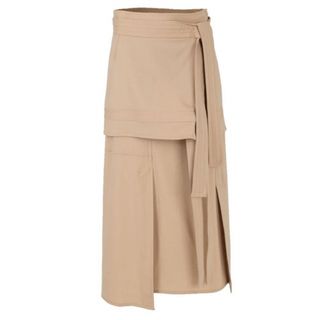 スリーワンフィリップリム(3.1 Phillip Lim)の3.1 phillip lim フィリップリム　パッチワークスカート ベージュ(ロングスカート)