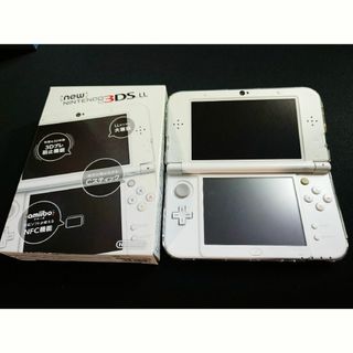 ニンテンドウ(任天堂)の美品 Nintendo 3DS NEW ニンテンドー 本体 LL パールホワイト(携帯用ゲーム機本体)
