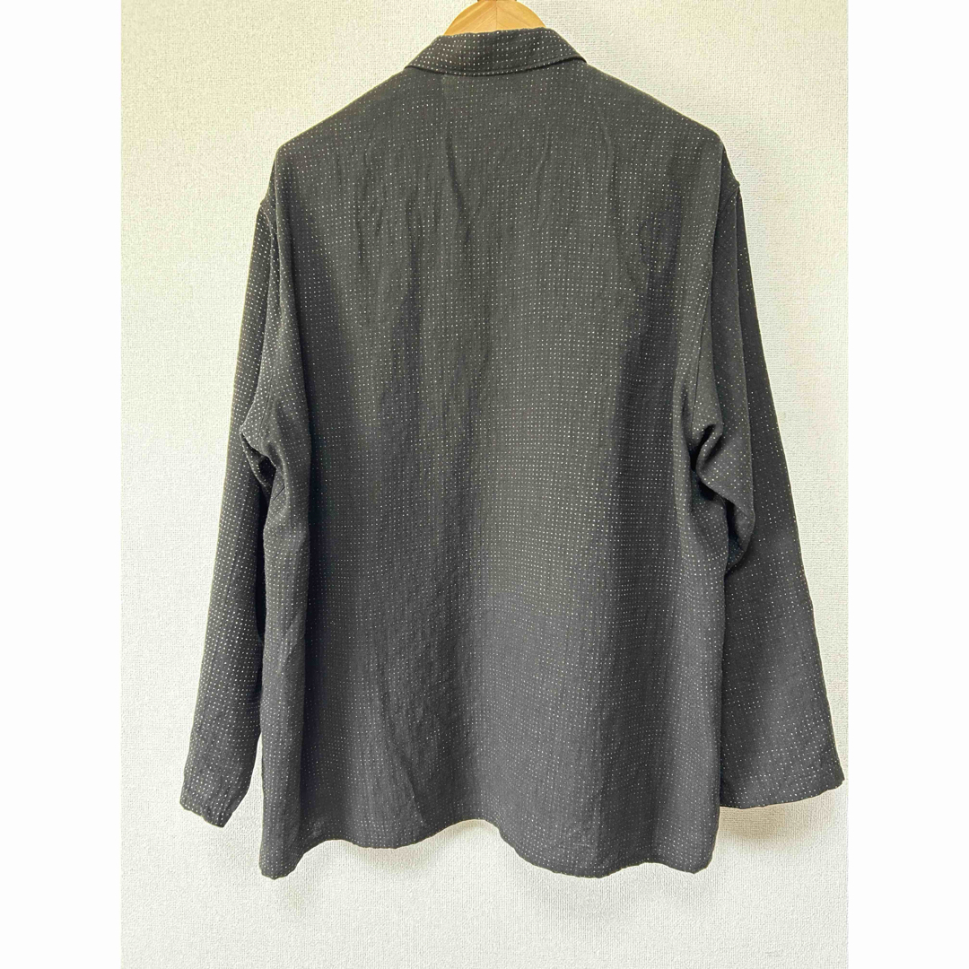 COMOLI 23SS リネンドット シャツジャケット X01-01027 COMOLI 23SS リネンドット シャツジャケット X01-01027