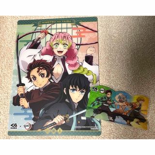 キメツノヤイバ(鬼滅の刃)の鬼滅の刃 炭治郎&蜜璃&無一郎 非売品 B5 下敷き 未使用(その他)