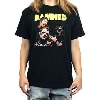 新品 ダムド DAMNED 1977年 地獄に堕ちた野郎ども アルバム Tシャツ(Tシャツ/カットソー(半袖/袖なし))